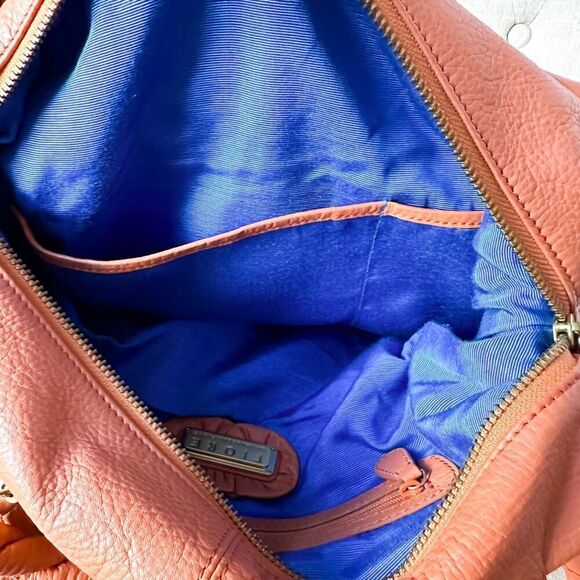 Fiore by Isabella Fiore Dusty Peach Embroidered Leather Purse - Picture 16 of 16